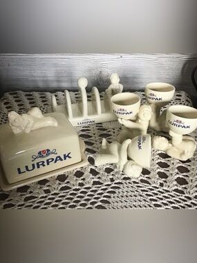 Vintage Quirky Breakfast set, Lurpak/Danish